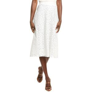 Cece Womens  Bias Midi Skirt, White